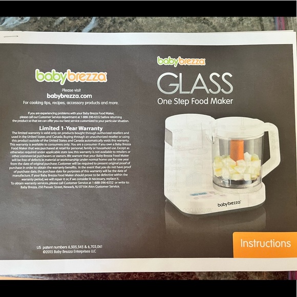 Baby Brezza Glass One Step Baby Food Maker - Picture 10 of 11